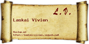 Laskai Vivien névjegykártya